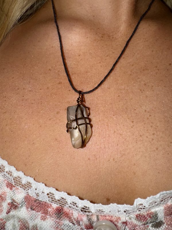 Moonstone Copper-Wrapped Necklace - Image 3