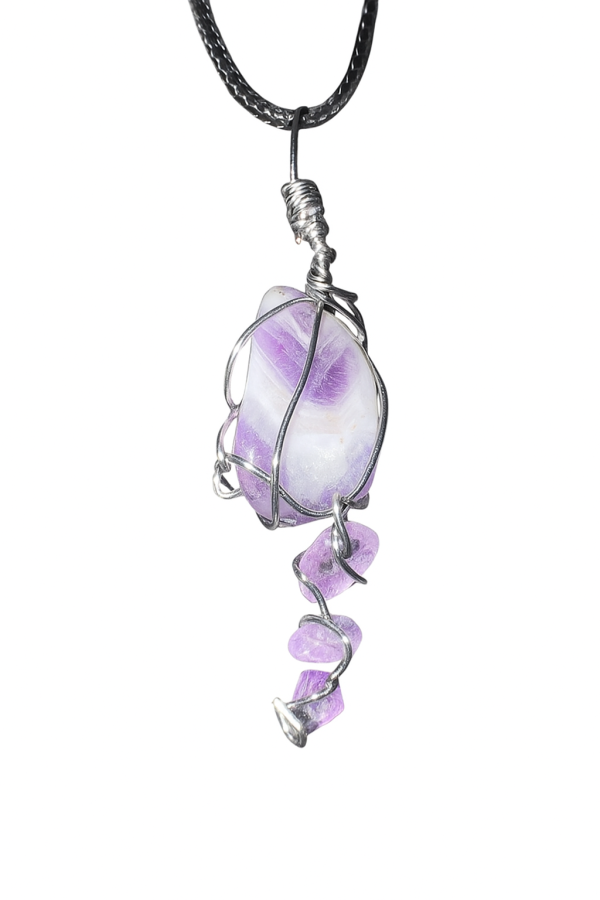 Spiral of Serenity - Amethyst Necklace